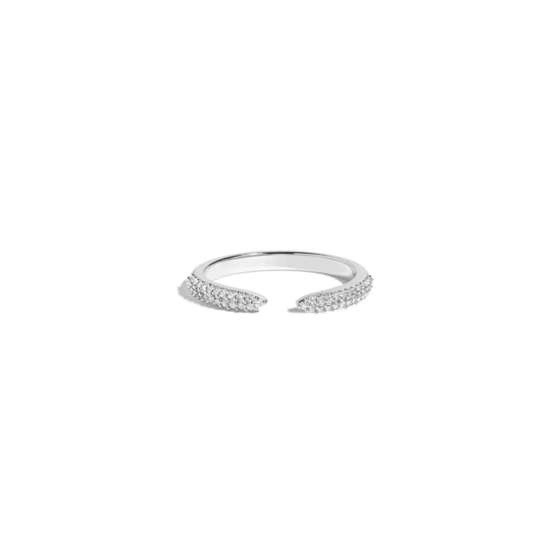Bold Diamond Accent Claw Ring - Chic Fine Jewelry for Women - Image 2