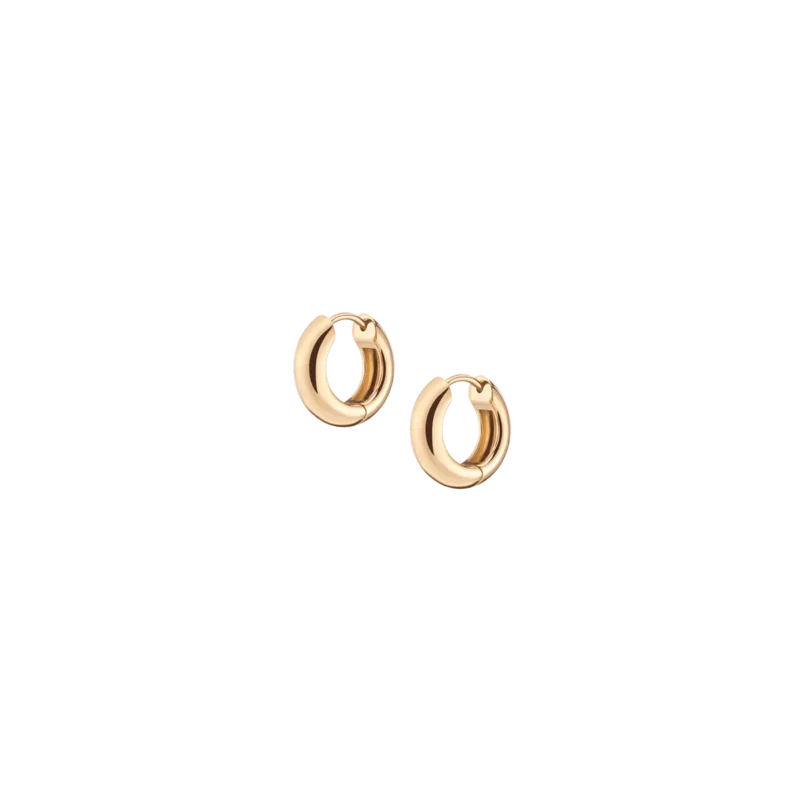 Small Chunky Hoop Earrings - Bold Everyday Jewelry Essential