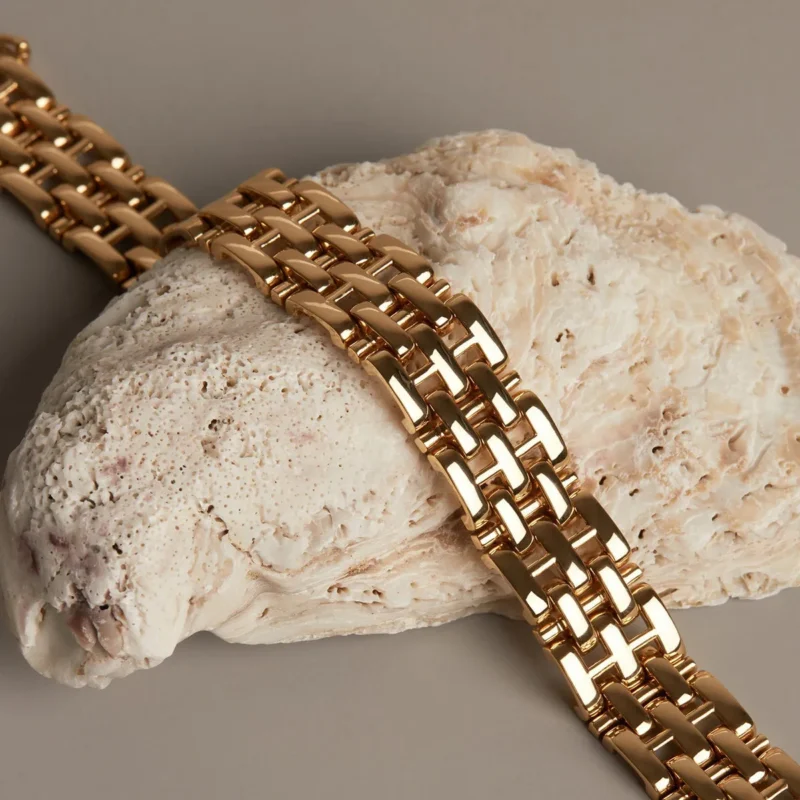 Panther-Inspired Chain Link Necklace - Bold Statement Jewelry - Image 3