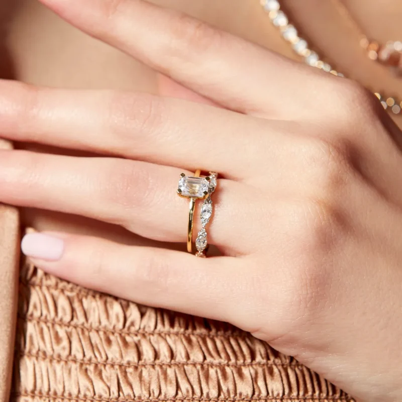 Timeless Emerald-Cut Solitaire Diamond Ring - Fine Engagement Jewelry - Image 2