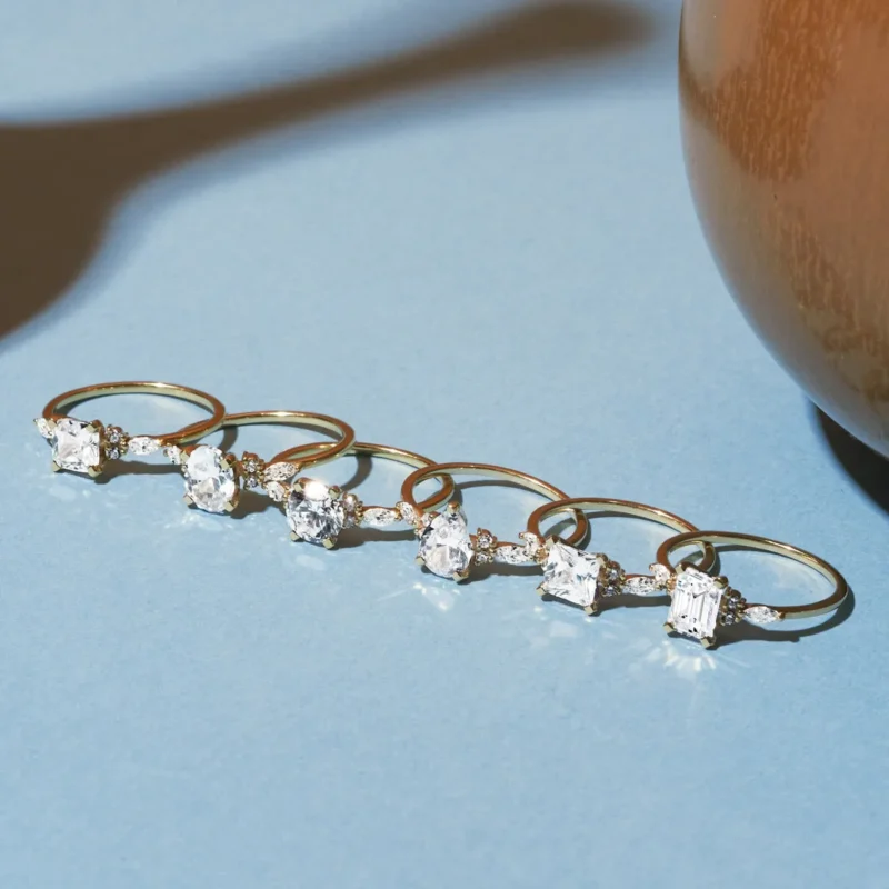 Romantic Cushion-Cut Floral Diamond Ring - Timeless Jewelry for Women - Image 4