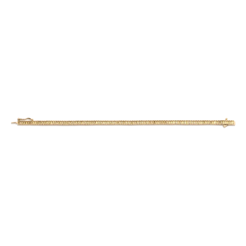 Lab Grown Citrine Baguette Tennis Bracelet - Sparkling Statement Jewelry - Image 2