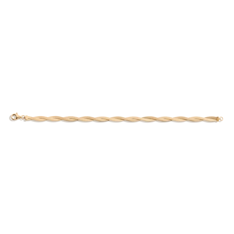 Herringbone Twist Bracelet - Chic Minimalist Jewelry Gift - Image 2